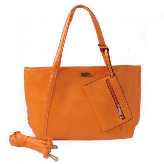 Coach City Chain Large Orange Totes CIJ